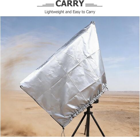 Outdoor Telescope Protective Cover Dustproof and Rainproof Silver Oxford Cloth Lightweight Foldable Dust Prevention Cover for Patio and Desert Use in Kuwait