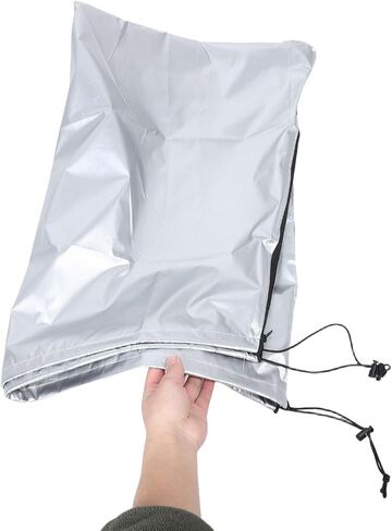 Outdoor Telescope Protective Cover Dustproof and Rainproof Silver Oxford Cloth Lightweight Foldable Dust Prevention Cover for Patio and Desert Use in Kuwait