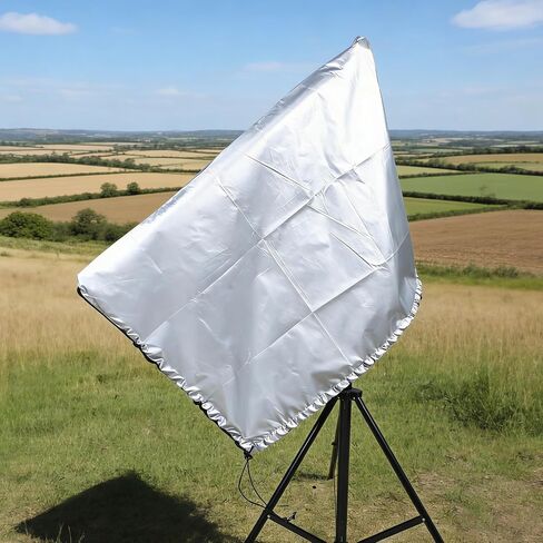 Outdoor Telescope Protective Cover Dustproof and Rainproof Silver Oxford Cloth Lightweight Foldable Dust Prevention Cover for Patio and Desert Use in Kuwait