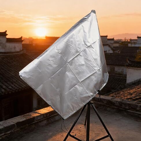 Outdoor Telescope Protective Cover Dustproof and Rainproof Silver Oxford Cloth Lightweight Foldable Dust Prevention Cover for Patio and Desert Use in Kuwait