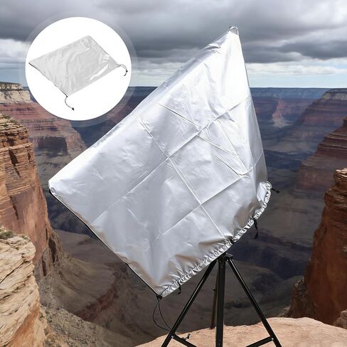 Outdoor Telescope Protective Cover Dustproof and Rainproof Silver Oxford Cloth Lightweight Foldable Dust Prevention Cover for Patio and Desert Use in Kuwait