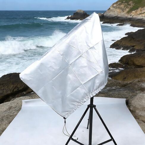 CHILDWEET Silver Oxford Cloth Telescope Cover with Drawstring, Foldable Outdoor Rainproof and UV Protection for Patio and Desert Use, Dust Prevention for Enthusiasts and Amateurs in Kuwait