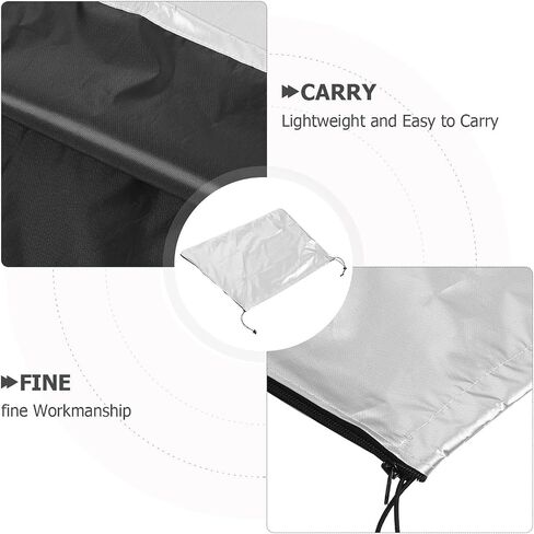 CHILDWEET Silver Oxford Cloth Telescope Cover with Drawstring, Foldable Outdoor Rainproof and UV Protection for Patio and Desert Use, Dust Prevention for Enthusiasts and Amateurs in Kuwait