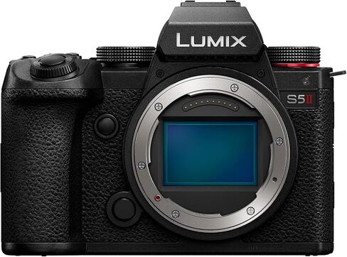 Panasonic LUMIX S5II Mirrorless Camera, 24.2MP Full Frame Digital Camera, Phase Hybrid AF, Active I.S. Technology, Unlimited Recording, 20-60mm F3.5-5.6 & 50mm F1.8 L Mount Lenses - DC-S5M2WK9 in Kuwait
