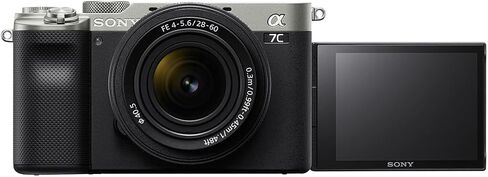 Sony Alpha 7C Full-Frame Compact Mirrorless Camera Kit - Silver (ILCE7CL/S) in Kuwait