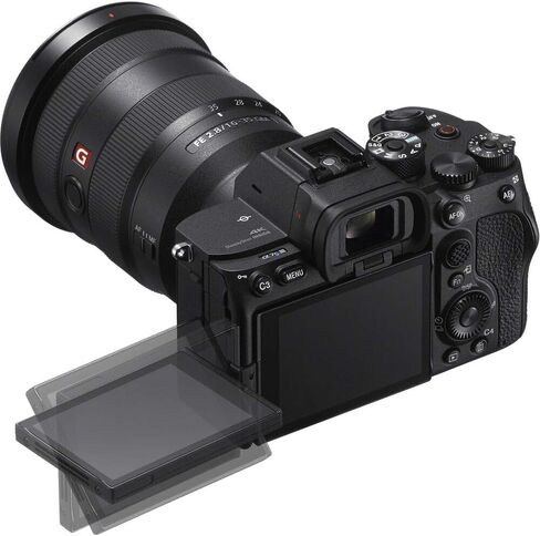 Sony α7S III Full-Frame Mirrorless Camera Body (ILCE-7SM3/B) – 12.1 MP BSI Sensor, 4K 120p 10-Bit Video | Sony FE 24mm Lens, 64GB Memory Card, 2 x NP-FZ-100 Battery, Case, External Charger and More in Kuwait
