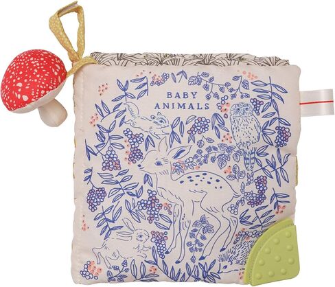 Manhattan Toy Deer One Soft Activity Crinkle Book & Fold Out Pat Mat for Baby, Toddler with Squeaker, Discovery Mirror and Teether in Kuwait