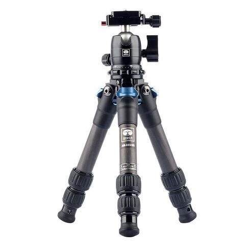 SIRUI AM-223 Carbon Fiber Camera Tripod Mini Travel Compact Tripod with 360° B-00K Ball Head, Arca Swiss Quick Release Plate, Loads up 15KG, Max Height 16", Folded Height 12.1",Black in Kuwait