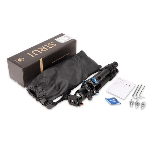 SIRUI AM-223 Carbon Fiber Camera Tripod Mini Travel Compact Tripod with 360° B-00K Ball Head, Arca Swiss Quick Release Plate, Loads up 15KG, Max Height 16", Folded Height 12.1",Black in Kuwait
