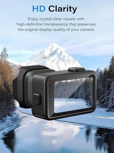 [3+3+3] Pack Screen Protector for GoPro MISSION 1 PRO/MISSION 1 | 3 Tempered Glass Rear Screen Films+3 PET Front Screen Films+3 Tempered Glass Lens Protector,HD Clarity in Kuwait
