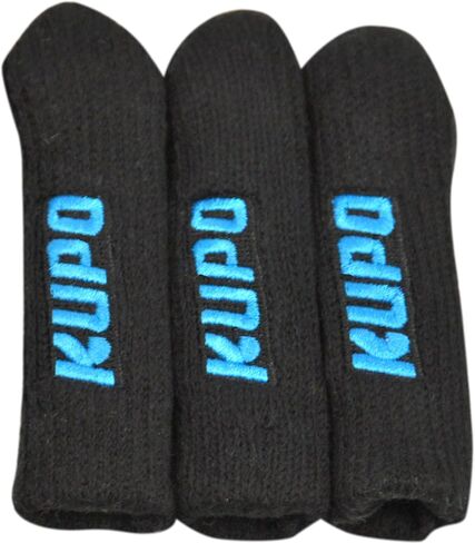 Kupo Stand Leg Protector (Set of 3) - Black (KG027611) | Composite material set with elastic fit and Kupo logo for tripod protection, gear identification and floor safety in Kuwait
