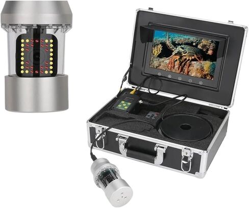 MAOTEWANG 9 Inch 20m 50m 100m Underwater Fishing Video Camera Fish Finder IP68 Waterproof 38 LEDs 360 Degree Rotating in Kuwait