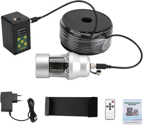 MAOTEWANG 9 Inch 20m 50m 100m Underwater Fishing Video Camera Fish Finder IP68 Waterproof 38 LEDs 360 Degree Rotating in Kuwait