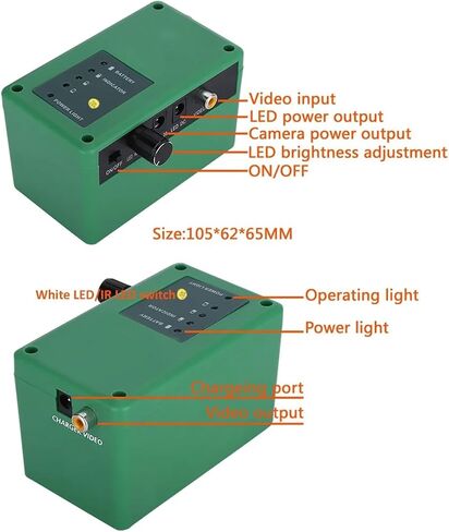 Fish Finder Underwater Fishing Camera Double Lamp 30LEDs 7Inch 15M 30M 50M IP68 Waterproof for ICE/Sea/River Fishfinder in Kuwait