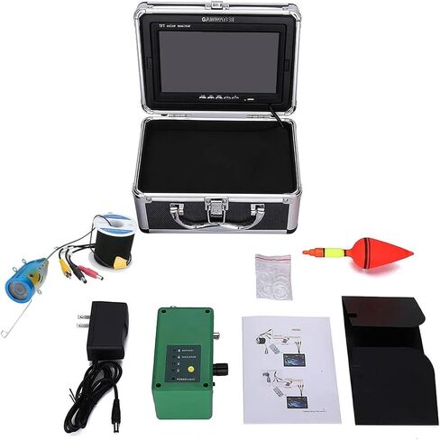 Fish Finder Underwater Fishing Camera Double Lamp 30LEDs 7Inch 15M 30M 50M IP68 Waterproof for ICE/Sea/River Fishfinder in Kuwait