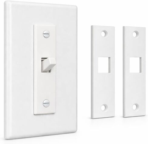Light Switch Cover Guard (2-Pack) – Child Proof Toggle Switch Protector – Prevent Accidental On/Off – Fits Standard Toggle Switches – White in Kuwait