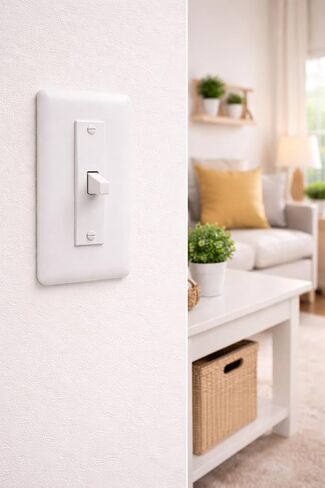 Light Switch Cover Guard (2-Pack) – Child Proof Toggle Switch Protector – Prevent Accidental On/Off – Fits Standard Toggle Switches – White in Kuwait