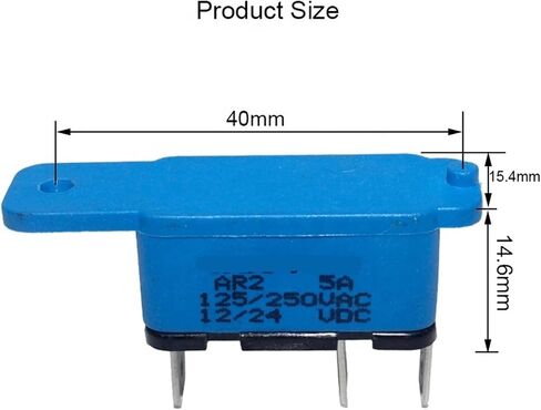 1pc AR2 Series 20A Overload Protector Circuit Breaker in Kuwait