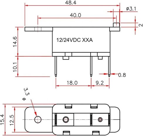 1pc AR2 Series 20A Overload Protector Circuit Breaker in Kuwait