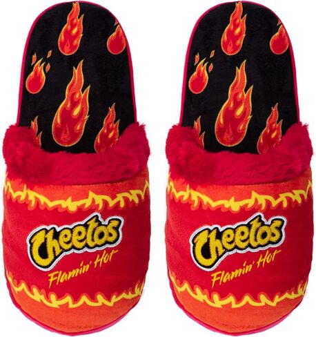 Odd Sox – Flamin’ Hot Cheetos Plush Slippers – Cozy Indoor House Shoes – Fun Fuzzy Novelty Gift – Medium Size for Men’s 3.5–8.5 & Women’s 5–10 in Kuwait