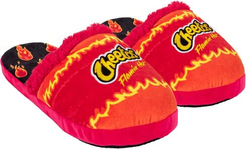 Odd Sox – Flamin’ Hot Cheetos Plush Slippers – Cozy Indoor House Shoes – Fun Fuzzy Novelty Gift – Medium Size for Men’s 3.5–8.5 & Women’s 5–10 in Kuwait
