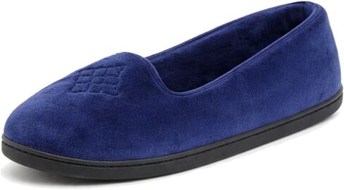 Dearfoams Women's Rebecca Soft Memory Foam Lightweight House Shoes Cozy Loafer with Warm Lining and Wide Widths Slipper in Kuwait