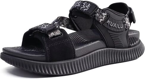 KuaiLu Womens Orthopedic Walking Sandals with Arch Support Recovery Cushion | Athletic Hiking Plantar Fasciitis Sandles,Comfortable Summer Open Toe Breathable Outdoor Travel Fisherman Water Shoes US6-12 in Kuwait