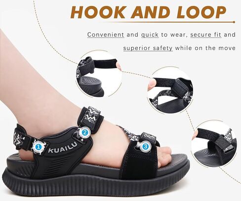 KuaiLu Womens Orthopedic Walking Sandals with Arch Support Recovery Cushion | Athletic Hiking Plantar Fasciitis Sandles,Comfortable Summer Open Toe Breathable Outdoor Travel Fisherman Water Shoes US6-12 in Kuwait