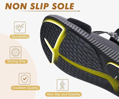 KuaiLu Womens Orthopedic Walking Sandals with Arch Support Recovery Cushion | Athletic Hiking Plantar Fasciitis Sandles,Comfortable Summer Open Toe Breathable Outdoor Travel Fisherman Water Shoes US6-12 in Kuwait