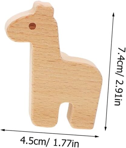WOONEKY 12pcs Cute Animal-Shaped Wooden Drawer Pulls for Boy Girl Room Natural Wood Dresser Knobs for Nursery Adorable Animal Designs Versatile Cabinet Hardware in Kuwait