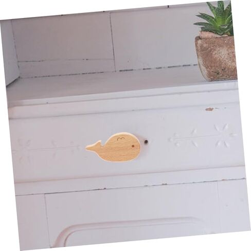 WOONEKY 12pcs Cute Animal-Shaped Wooden Drawer Pulls for Boy Girl Room Natural Wood Dresser Knobs for Nursery Adorable Animal Designs Versatile Cabinet Hardware in Kuwait