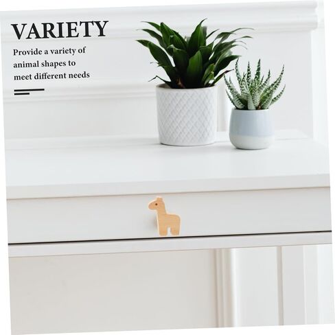 WOONEKY 12pcs Cute Animal-Shaped Wooden Drawer Pulls for Boy Girl Room Natural Wood Dresser Knobs for Nursery Adorable Animal Designs Versatile Cabinet Hardware in Kuwait