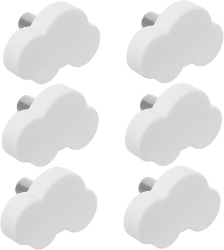 6pcs Cartoon Rubber Cabinet Knobs Cute Drawer Pulls for Boys and Girls Furniture Soft and Dresser Handles and Installation in Kuwait
