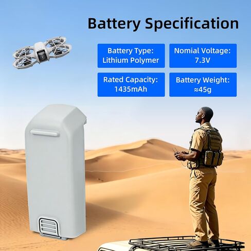 Neo Battery 1435mAh for DJI Neo Drone, High Capacity Intelligent Flight Battery, 16 Min Flight Time, 2 Pack Replacement in Kuwait