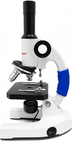 SciScope ES1 Elementary School Stereo Microscope, Binocular Microscope with 20X Magnification, WF10X Eyepieces, 2X Objective, Natural Light, 70mm Working Distance for Kids STEM Learning in Kuwait