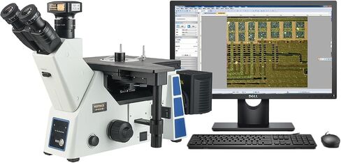 177X-1772X Inverted Bright-Field and Dark-Field Electron Metallurgical Microscope 25MP USB 3.0 Measurement Camera in Kuwait