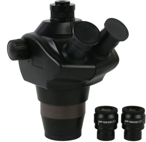 Microscope, Lab Trinocular Binocular Stereo Microscope，8X-50X Continuous Confocal Zoom Magnification(Trinocular) in Kuwait