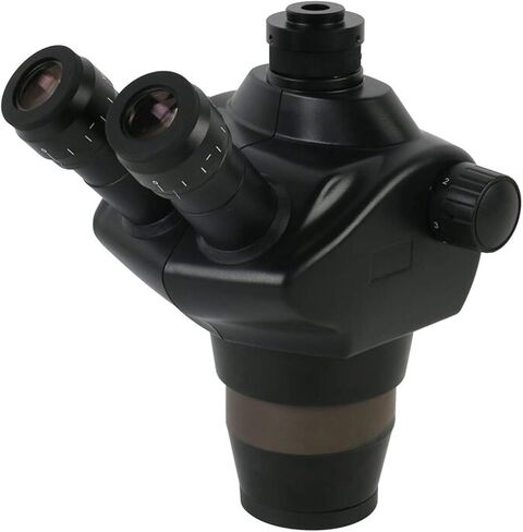 Microscope, Lab Trinocular Binocular Stereo Microscope，8X-50X Continuous Confocal Zoom Magnification(Trinocular) in Kuwait