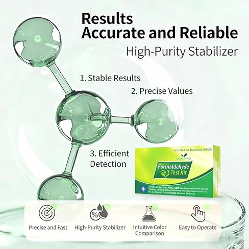 Plant-Based Formaldehyde Remover Kit | 24h Fast-Acting, 90-Day Long-Lasting, One-Click Activation, No Electricity, Safe for Baby, with Test Kit & Activated Carbon for Home, Closet, Bedroom in Kuwait