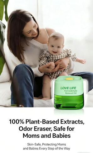Plant-Based Formaldehyde Remover Kit | 24h Fast-Acting, 90-Day Long-Lasting, One-Click Activation, No Electricity, Safe for Baby, with Test Kit & Activated Carbon for Home, Closet, Bedroom in Kuwait