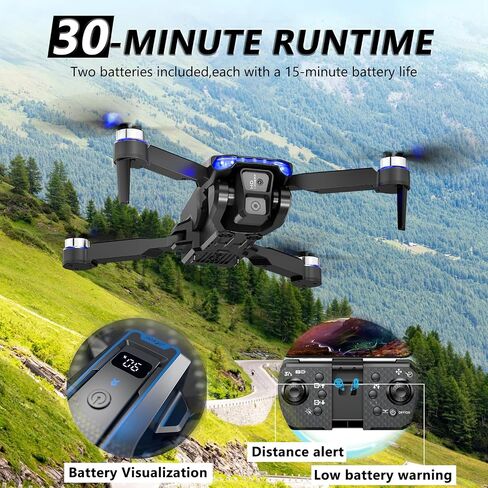 FPV Drone with 1080P Camera – Clearance! Foldable RC Mini Drone with Carrying Case, 2 Batteries, Gesture Selfie, Altitude Hold, One-Key Takeoff/Landing, 3D Flips, Adults and Kids– Only $25.99 in Kuwait