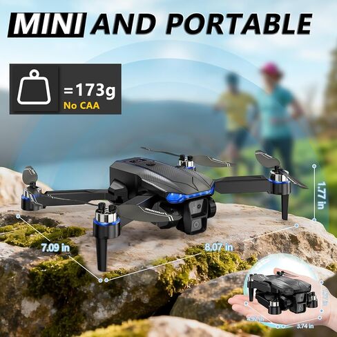 FPV Drone with 1080P Camera – Clearance! Foldable RC Mini Drone with Carrying Case, 2 Batteries, Gesture Selfie, Altitude Hold, One-Key Takeoff/Landing, 3D Flips, Adults and Kids– Only $25.99 in Kuwait