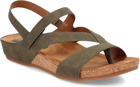 EuroSoft Women's Gianetta Flat Sandal, Olive, 11 in Kuwait