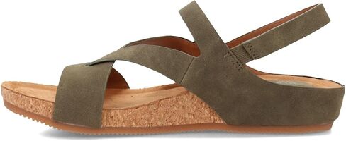 EuroSoft Women's Gianetta Flat Sandal, Olive, 11 in Kuwait