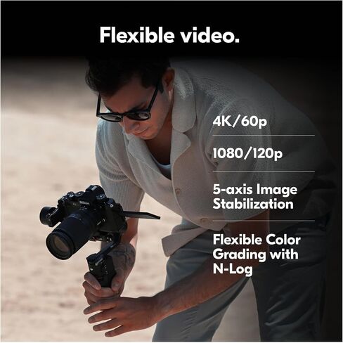 Nikon Zf Mirrorless Camera with Nikkor Z 40mm F and 2 Se 24.5MP Fx (Silver) | 24.5MP Full-Frame Sensor, Expeed 7, 4k/30p and FHD 120p, Ibis, Dual Card Slots in Kuwait