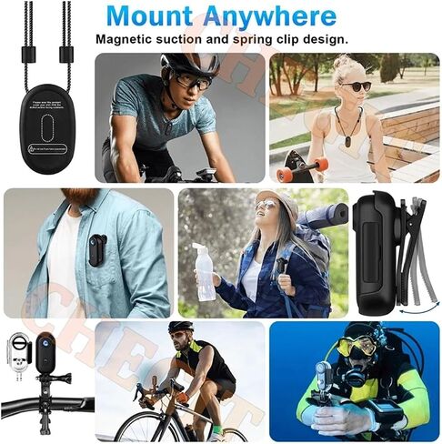 4K Magnetic Pocket POV Camera, Wireless WiFi Waterproof Body Recorder for Helmet Bicycle Outdoor Sports Vlog in Kuwait