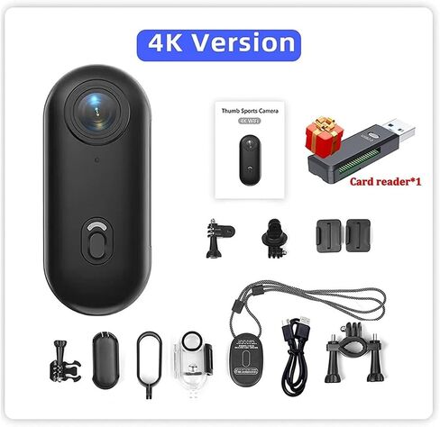 4K Magnetic Pocket POV Camera, Wireless WiFi Waterproof Body Recorder for Helmet Bicycle Outdoor Sports Vlog in Kuwait