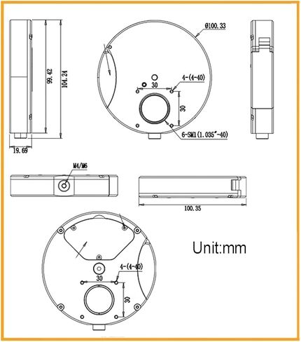 6 Position Filter Wheel for Telescope, 30mm Cage System, Allowing You to Image Without Any Reflections Or Stray Light, for Optical Experiments in Kuwait