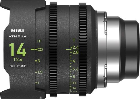 NiSi Athena Prime 5-Lens Kit, ARRI PL Mount | 14mm T2.4, 25mm/35mm/50mm/85mm T1.9, Full Frame Cinema Lenses, Rear Filter Expansion, Hard Case & Filters Included in Kuwait