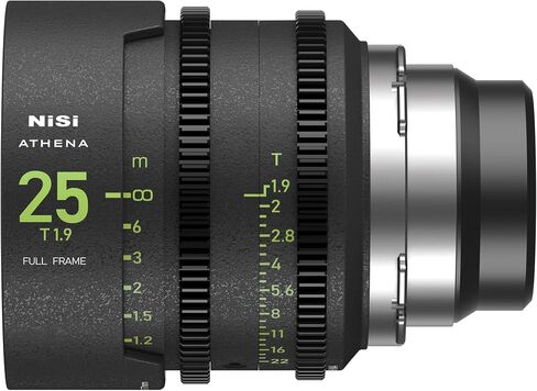 NiSi Athena Prime 5-Lens Kit, ARRI PL Mount | 14mm T2.4, 25mm/35mm/50mm/85mm T1.9, Full Frame Cinema Lenses, Rear Filter Expansion, Hard Case & Filters Included in Kuwait